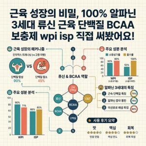 ai thumbnail infographic 근육 성장의 비밀 100 알파닌 3세대 류신 근육 단백질 BCAA 보충제 wpi isp 직접 써봤어요 1786977827