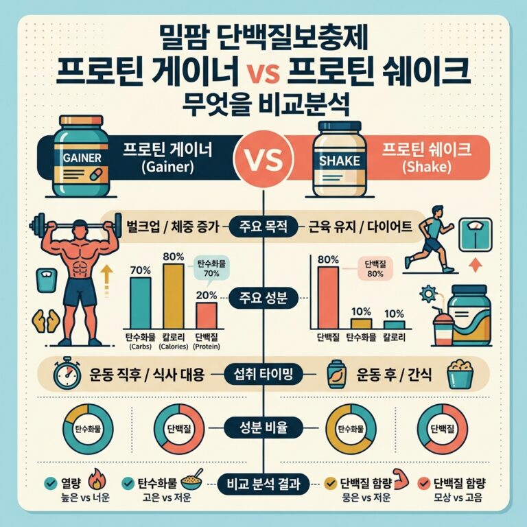 ai thumbnail infographic 밀팜 단백질보충제 프로틴 게이너 vs 프로틴 쉐이크 무엇을 비교분석 1786975738