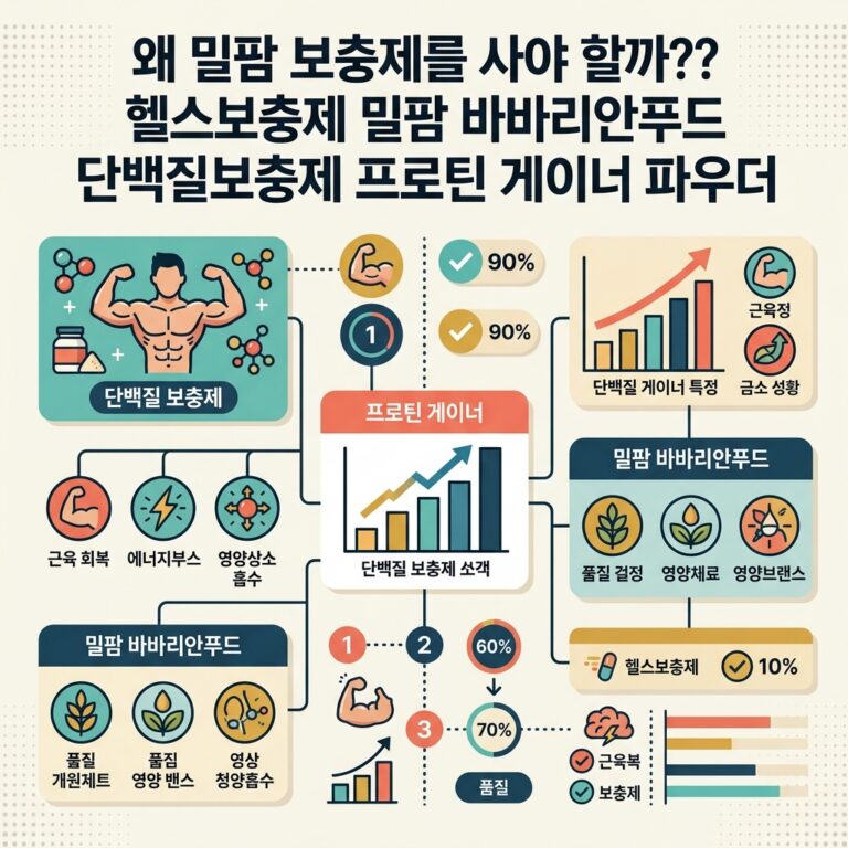 ai thumbnail infographic 왜 밀팜 보충제를 사야 할까 헬스보충제 밀팜 바바리안푸드 단백질보충제 프로틴 게이너 파우더 1786975191