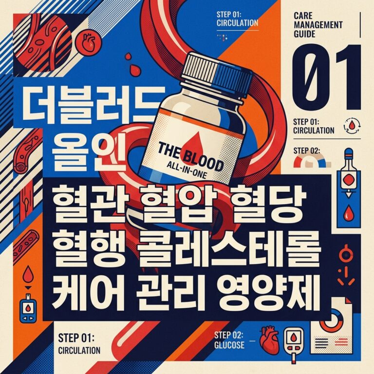 ai thumbnail poster 더블러드 올인원 혈관 혈압 혈당 혈행 콜레스테롤 케어 관리 영양제 1786973002